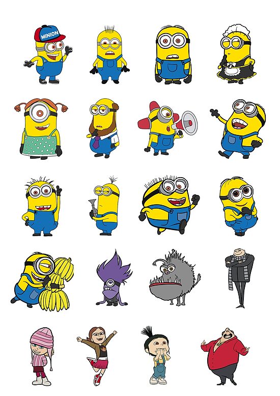 Minionu Keksiņu Toperi un Kūkas Dekori – Ēdamā Druka | A4